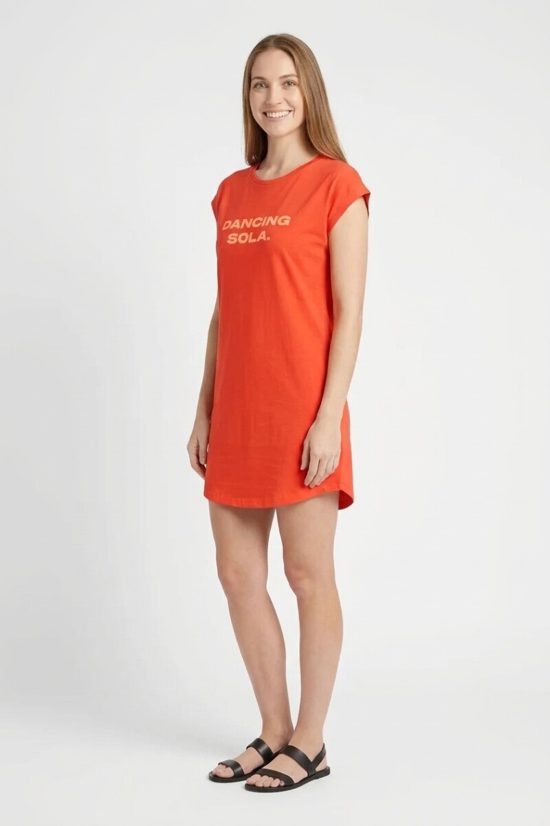 Vestido remeron estampado CORAL