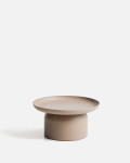 Mesa de centro Arcola de aluminio topo Ø70 cm