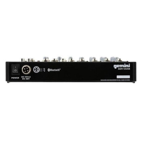 CONSOLA GEMINI GEM12USBE 12 CANALES BLUETOOTH CONSOLA GEMINI GEM12USBE 12 CANALES BLUETOOTH