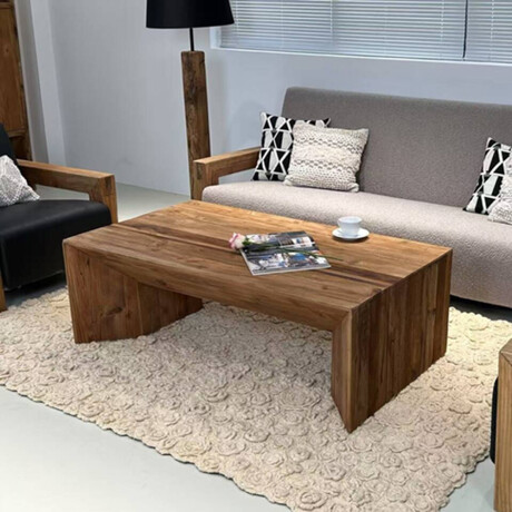 MESA RATONA DE CENTRO EN MADERA MACIZA - LÍNEA RÚSTICA MESA RATONA DE CENTRO EN MADERA MACIZA - LÍNEA RÚSTICA