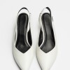 Stiletto Bianca en cuero liso Blanco
