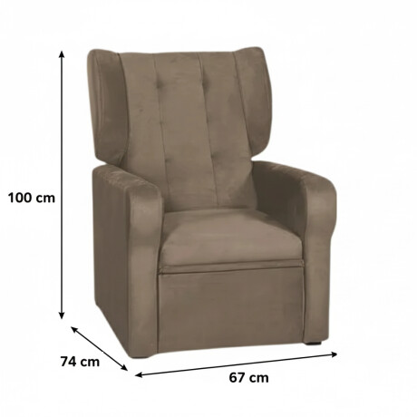 SOFÁ SILLÓN POLTRONA BUTACA RECLINABLE COLOR MADERA
