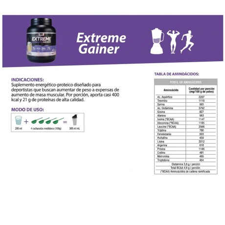 ¡OFERTA IMPERDIBLE! Extreme Gainer 2,27 kg Cibeles- Vainilla ¡OFERTA IMPERDIBLE! Extreme Gainer 2,27 kg Cibeles- Vainilla