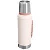 Combo Stanley Termo Classic 940ml + Mate en Acero Inox. 230ml + Bombilla Spoon Rose quartz