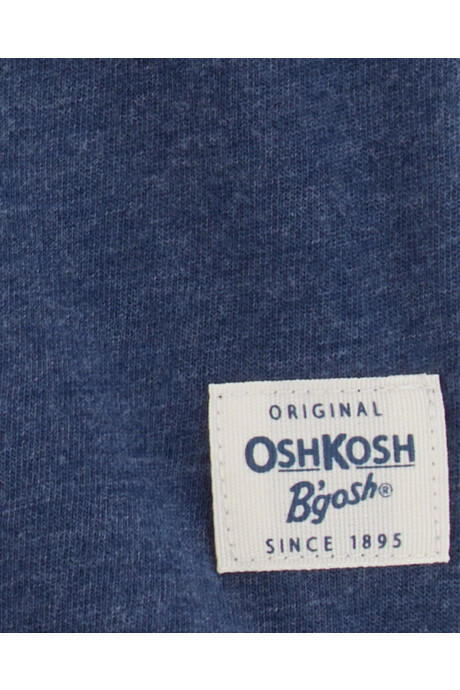 Remera henley de algodón, azul marino Sin color