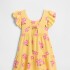 V-SL TIER DRESS FRENCH ALMOND