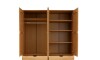 Ropero - 4 Puertas - 4 Cajones - Línea Nórdica Roble