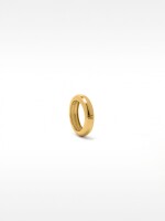 Anillo Redondeado Para Meñique - Plata De Ley 925 dorado