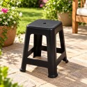 Banqueta Taburete Plastico Bela Vista Negro Mor NEGRO
