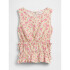 V-W SLVLS LINEN TOP SP FRENCH PINK FLORAL