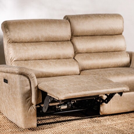 Sillón Reclinable Benson 2 Cuerpos Beige