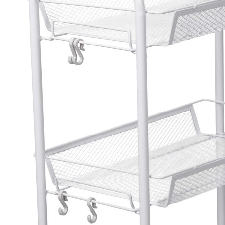 CARRITO MULTIUSO ACERO BLANCO B139