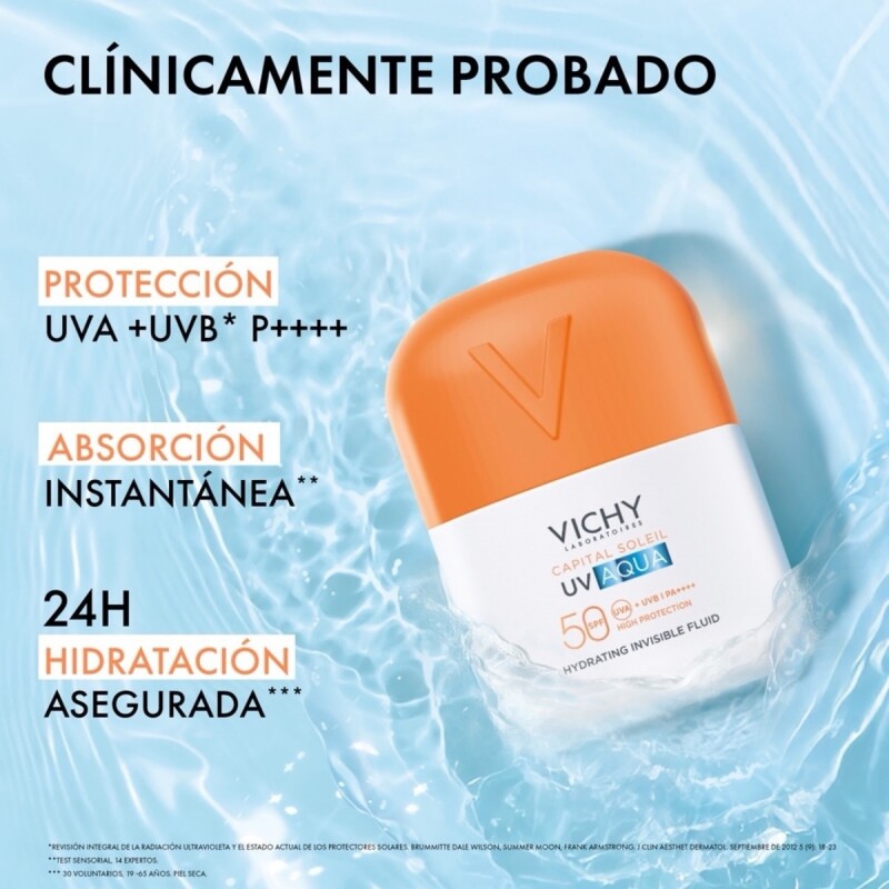 Protector Solar Vichy Capital Soleil Uv Aqua Fps 50+ 50 Ml. Protector Solar Vichy Capital Soleil Uv Aqua Fps 50+ 50 Ml.