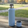 Termo Bala en acero inox de 1 lt Celeste