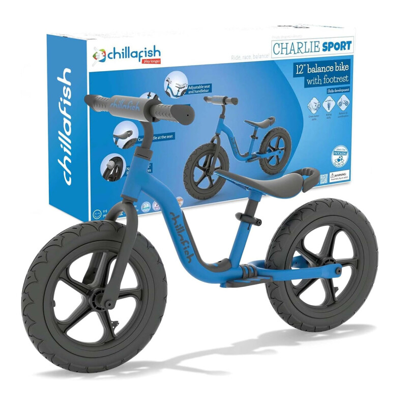 Bicicleta de equilibrio Charlie Sport 12" Navy Chillafish Bicicleta de equilibrio Charlie Sport 12" Navy Chillafish