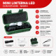 Mini linterna LED con estuche NEGRO