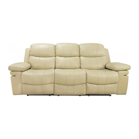 SILLÓN RECLINABLE 3 CUERPOS PU NATURAL-BEIGE MR2138 CREAM