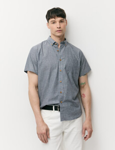 012725 CAMISA COTTON WILL Gris