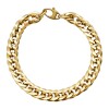 Pulsera Cubana Inflada -Oro bajo-Sin Piedra-PU80103 sinpiedra