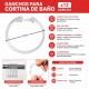 Ganchos para cortina de baño x12 acrilico S/C