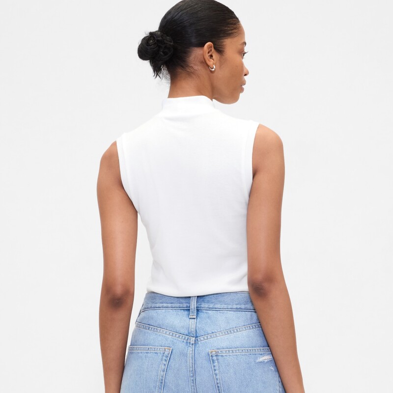 V-SL MOCKNECK TANK WHITE UK