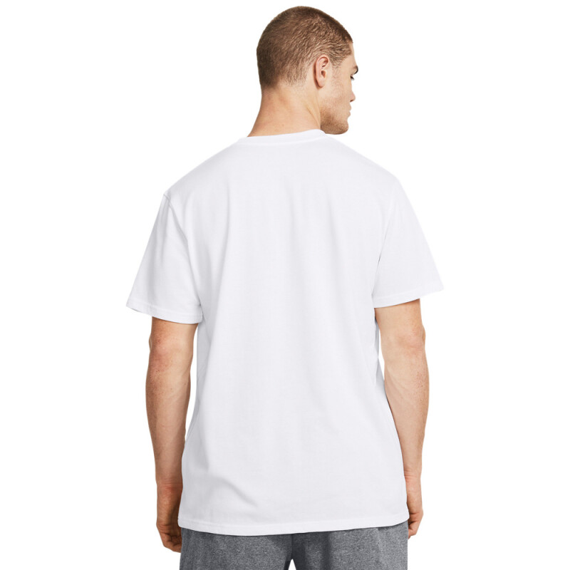 UA HW ARMOUR LABEL SS-YLW WHT-100