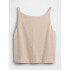 V-LINEN SHELL TANK FLAX LINEN