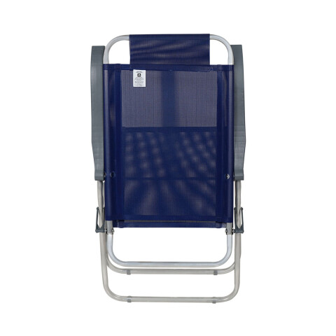 Silla Plegable de Aluminio 4 Posición AZUL