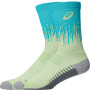 Medias Running Performance Run Sock Crew Unisex Illuminate Yellow/energy Aqua