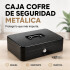 Caja Cofre Seguridad Dinero Fuerte Metal Llave 30x24x9cm Ax Negro