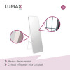 Espejo de pie o pared Glamour Lumax 180x80 cm living dormitorio Blanco