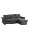 Sofá cama VEJLBY chaise longue gris osc Sofá cama VEJLBY chaise longue gris osc