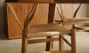 Silla Wishbone - Madera de Haya y Rattan natural Natural