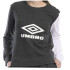 Buzo de Mujer Umbro Cutts Negro Melange - Blanco