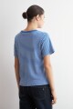 Remera rayada cobalto
