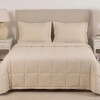 Acolchado mas Fundas 2 plazas - Finezza 400 hilos Beige