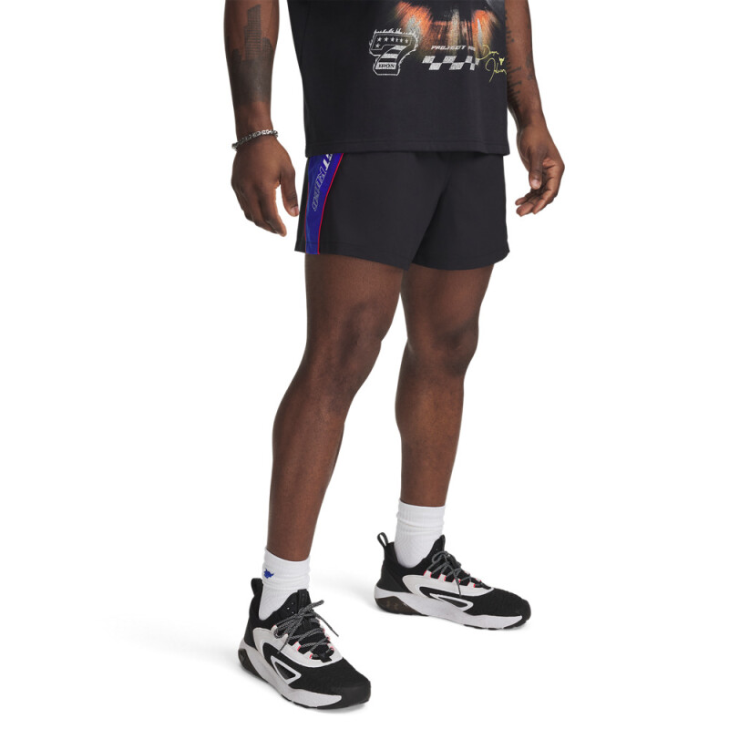 Pjt Rck Colorblock Wvn Short-BLK BLK-001