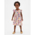 SL KEY FLORAL SMOCK RFL DRESS IVORY FROST FLORAL