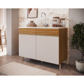 ORGANIC BAJO MESADA 2 PUERTAS Y 2 CAJONES 1.20 MTSCOLOR NATURE/SAND Organic Bajo Mesada 2 Puertas Y 2 Cajones 1.20 Mtscolor Nature/sand