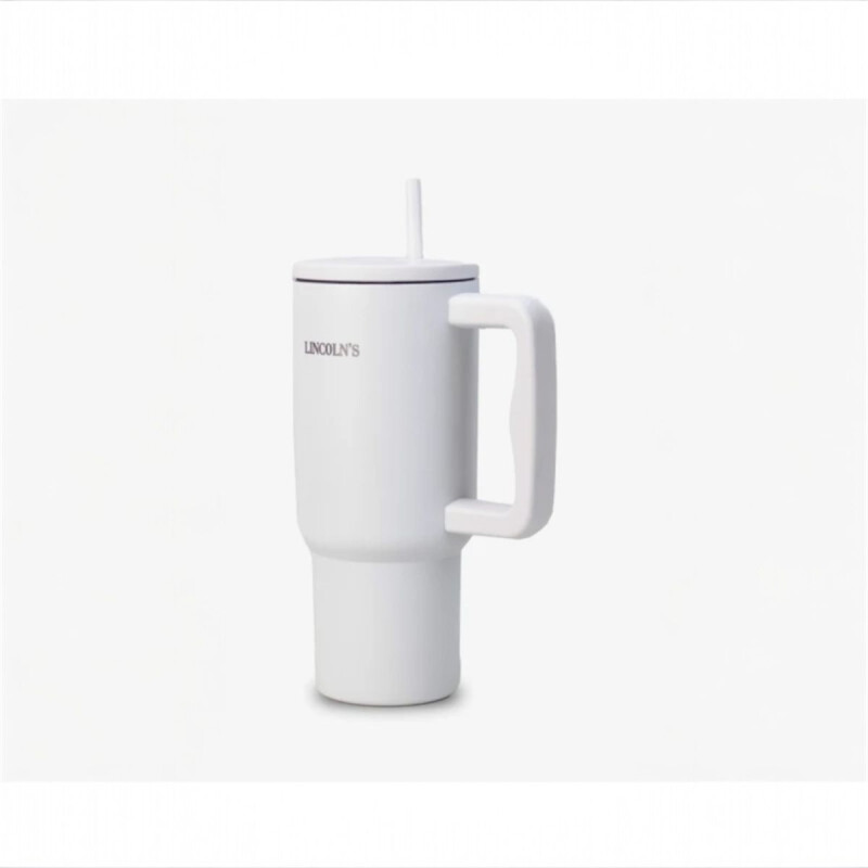 Vaso termico Acero Inox. 890ml Lincolns Blanco