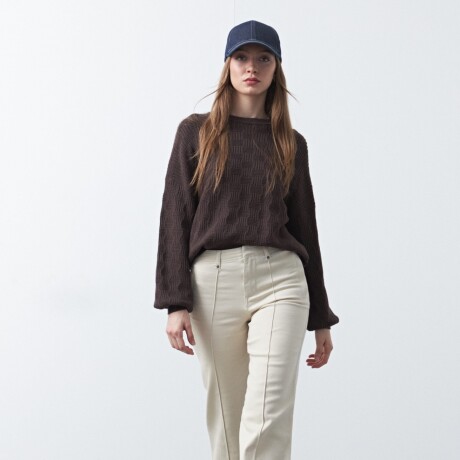 SWEATER CHESS Chocolate