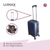 Valija Carry-on de mano Rígidas Con Organizadores Azul oscuro