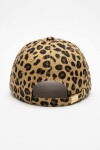Gorro con estampa animal print beige