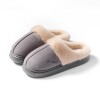 Pantufla Abierta Corderito Unisex Talle Único Grey