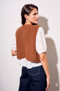 Chaleco Lana Chocolate