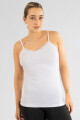 Musculosa con puntilla Blanco