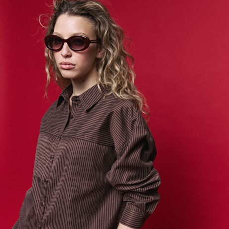 CAMISA LINAR Chocolate
