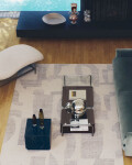 Alfombra Norela de mezcla lana jacquard gris 300 x 200 cm Alfombra Norela de mezcla lana jacquard gris 300 x 200 cm