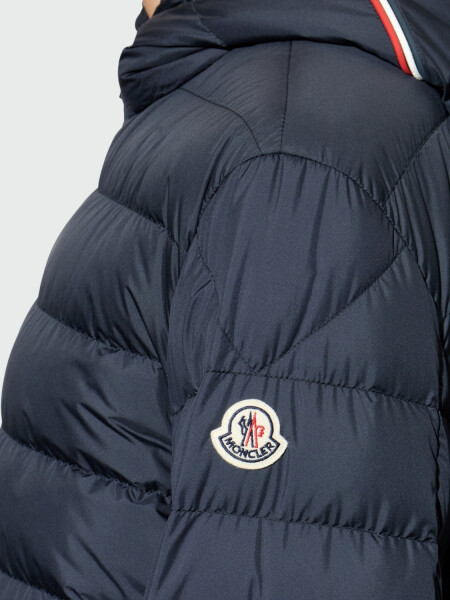 MONCLER - Campera Corta con Capucha Vermeille Azul