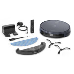 Aspiradora robot 4 en 1 Wi-Fi Negro